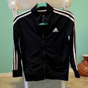 Adidas Black Jacket with White Accents
